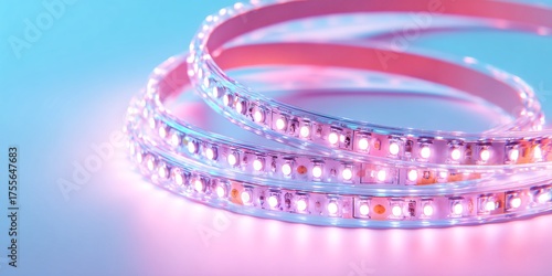 Colorful LED Strip Lights in Loops