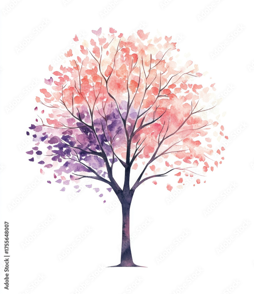 Obraz premium tree with pink flowers