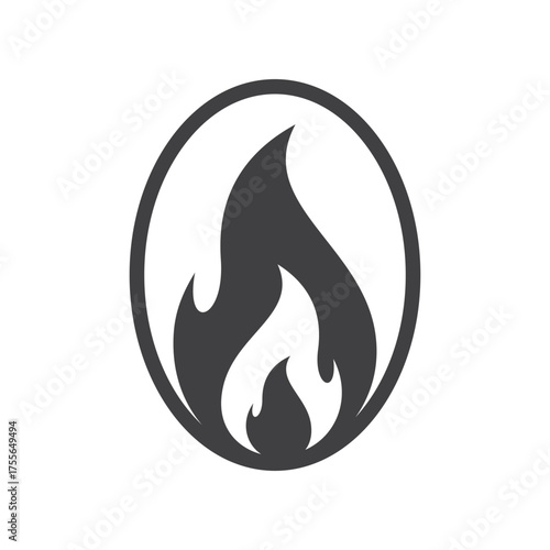 fire logo design burning and blazing