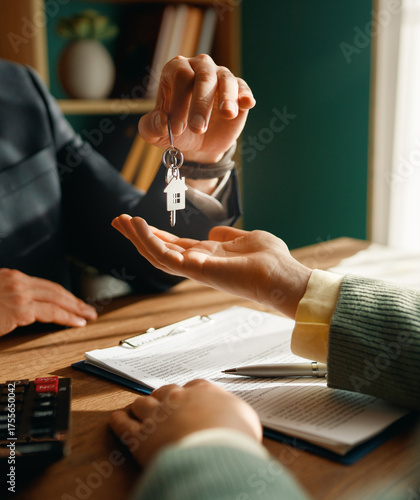 Real estate contract sign.