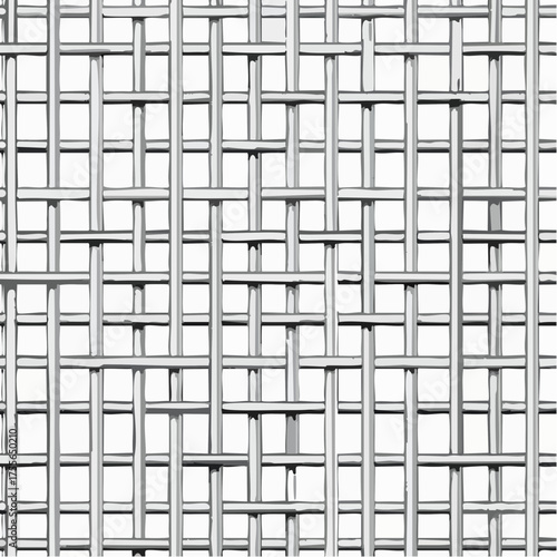 Metallic wired fence seamless pattern