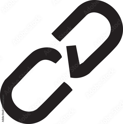 Vulnerability Silhouettes Broken Chain Link Disruption Icon