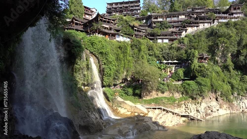 Aerial view of Furong Town, Hunan