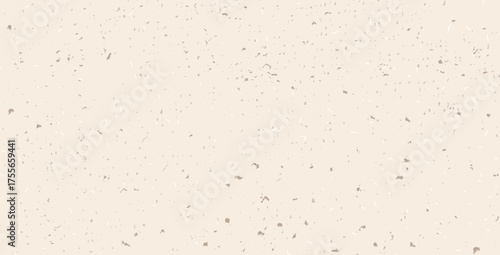 Beige pink grain paper texture. Rice paper handmade sheet. Craft recycle material. Neutral tone background with noise speckles. Pale eggshell backdrop. Natural creamy canvas. Vector illustration.