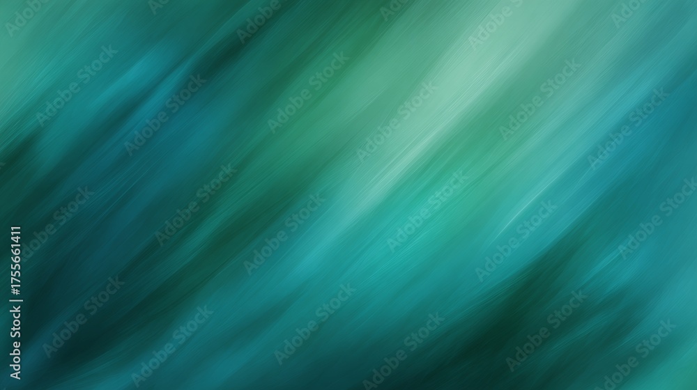 Fototapeta premium Abstract green blue gradient background with motion blur effect.