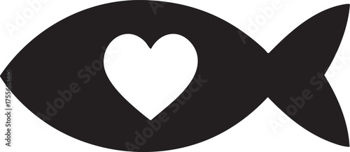 Omega-3 Silhouettes Fish Heart Healthy Fats Supplements Icon