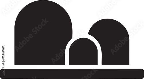 Physical Recovery Silhouettes Cupping Therapy Myofascial Release Icon