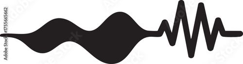 Sleep Cycle Silhouettes Abstract Wave Rest Recovery Icon Vector