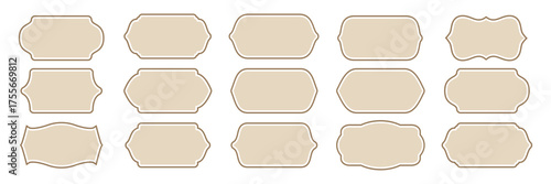 Set of Islamic shape window frame. Traditional islamic window shapes in oriental style. Silhouette eid mubarak and decorative arches, mosque borders or moroccan gates. 