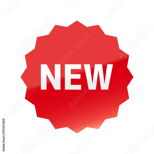 光沢のあるアイコン_NEW_M＋1c font_浅めのギザギザ型_RED