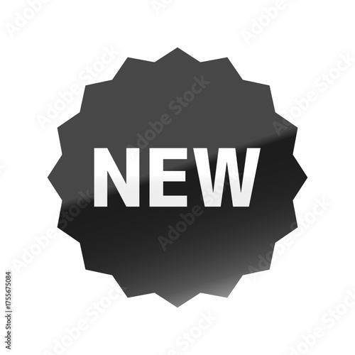 光沢のあるアイコン_NEW_M＋1c font_浅めのギザギザ型_BLACK