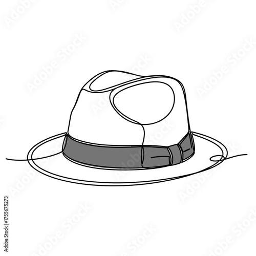 Classic fedora hat isolated on white background, a timeless accessory that exudes style, sophistication, and a touch of vintage charm, perfect for adding flair