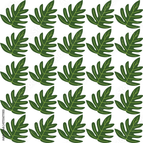 A vibrant green leaf with bold veins, exuding freshness and tranquility. Perfect for designs that evoke a natural, calm, and refreshing atmosphere.