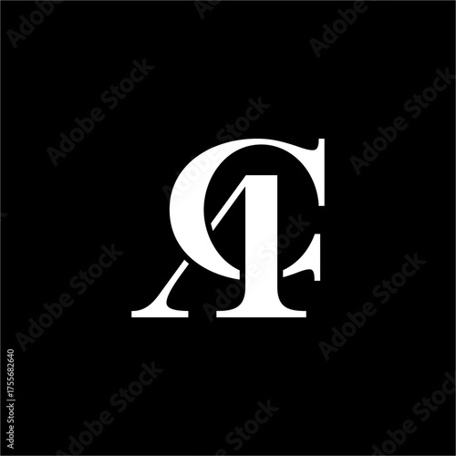 A luxurious, professional monogram of 'ACF' using classic serif typefaces. This modern and elegant design conveys authority, financial strength, and futuristic sophistication.