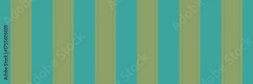 Couch background lines vector, mixed fabric texture vertical. Linen pattern stripe textile seamless in teal and amber colors.