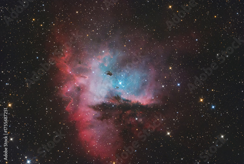 The Pacman nebula or NGC 281 in Cassiopeia constellation, taken with amateur telescope.