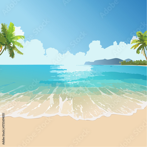 tropical beach background
