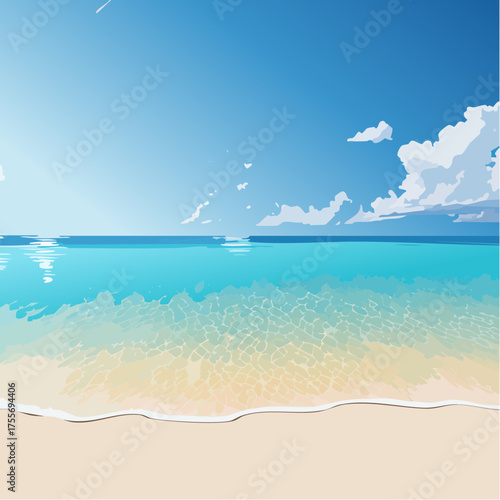 tropical beach and sea