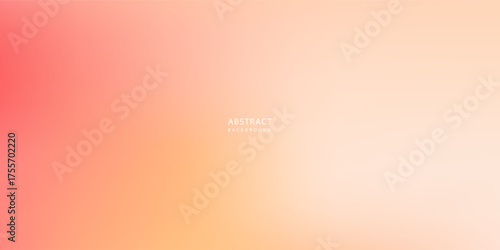 Pastel red and orange gradient background. Colorful blurred texture design for digital, banner, web, poster, ads, surface, backdrop,display, branding.eps10