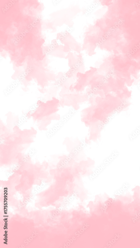 Obraz premium Vertical Pink Smoke Effect, Isolated on Transparent Background