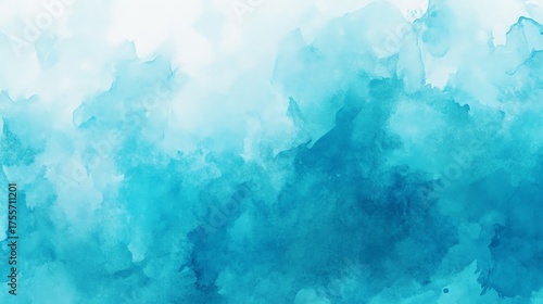 Abstract turquoise watercolor art background Watercolour brush strokesPastel blue watercolor paint brush for wedding elements artistic design templates for invitations