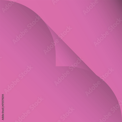 CURLED PAPER CORNER DESIGN
