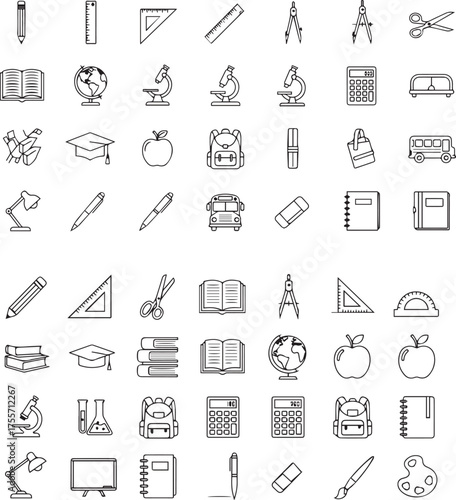 school and education icons