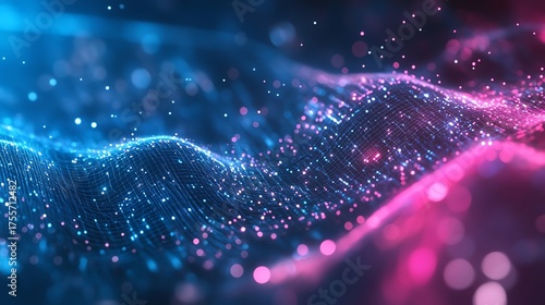Data Flow Technology Futuristic Network Background