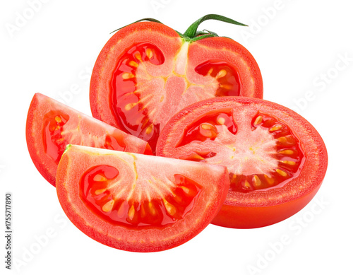 tomato isolated on transparent png 