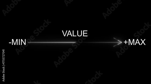 Value Scale Minimalist Graphic Arrow Concept From Minimum to Maximum Growth Progress video