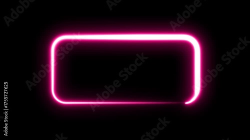 Glowing neon fire frame on black, webcam border facecam overlay.
