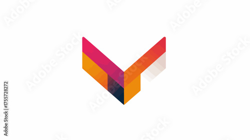 Free Download Abstract geometric shape with gradient colors - GFXLoad