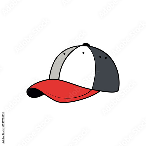 baseball cap icon on transparent background.