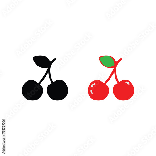 nice cute flat vector crary fruits with lips on white background