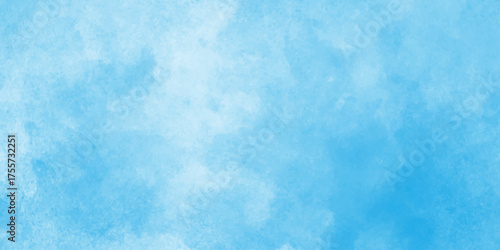 Blue watercolor vector background, smooth cloudy sky blue background with bright vignette studio banner. Light blue background with watercolor. Classic hand painted Blue watercolor background,