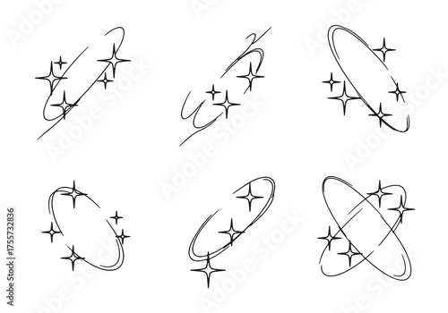 Vector art of silhouette of a tree with many birds on its branches against a light background, nature concept