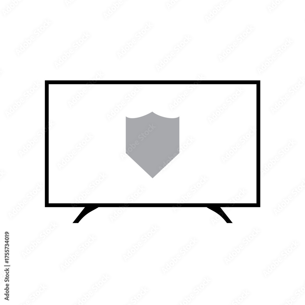 Fototapeta premium television icon vector illustration white background