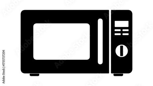 Microwave oven with transparent background