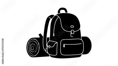 Camping gear with transparent background