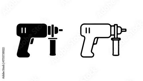 Toy gun icons with transparent background