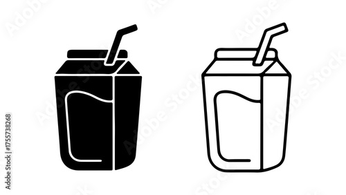 Drink cup with straw with transparent background