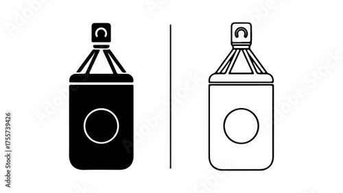 Spray can icon with transparent background