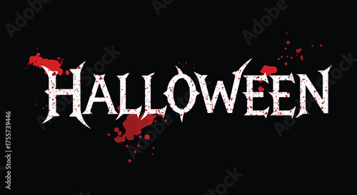 Hand-drawn Halloween typography for flyers, posters, greeting cards, and banners. Decorative design elements.