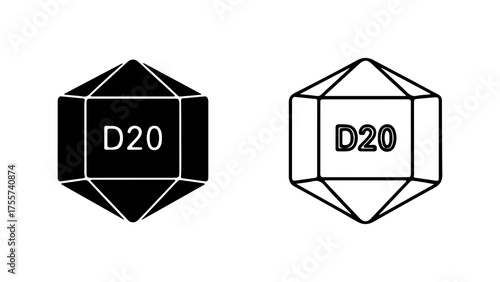 Dice set with transparent background