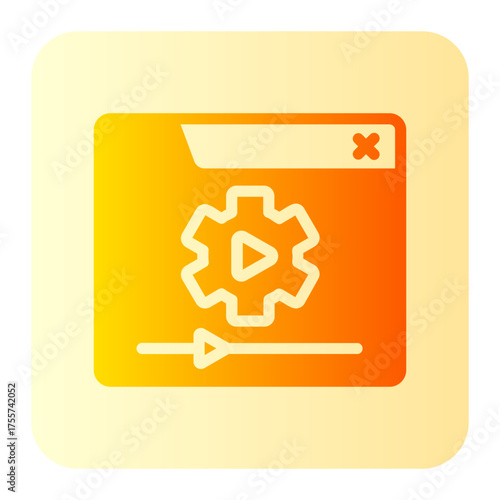 streaming gradient icon