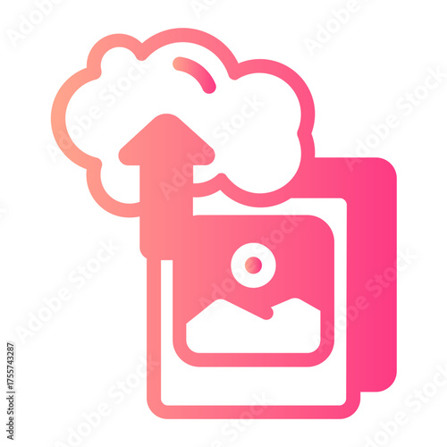 upload gradient icon