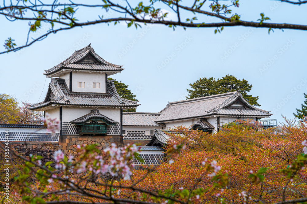 Fototapeta premium Kanazawa castle, Japan, South East Asia