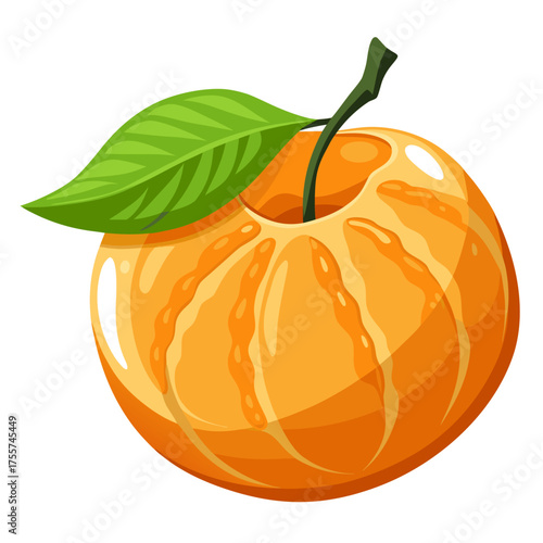 orange  isolated on white