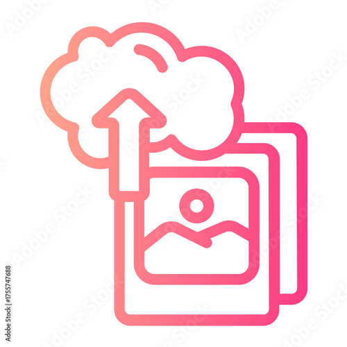 upload gradient icon