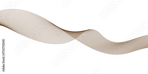 perfect for backgrounds, digital art, presentations,brown wave curve liner minimalist concept poster illustration,presentations, branding, and modern creative projects